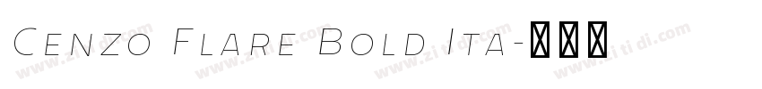 Cenzo Flare Bold Ita字体转换
